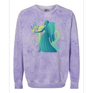 Virgo Zodiac Astrology Colorblast Crewneck Sweatshirt