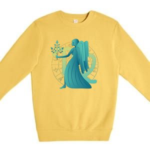 Virgo Zodiac Astrology Premium Crewneck Sweatshirt