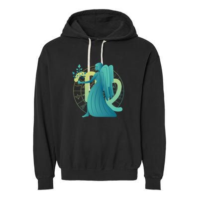 Virgo Zodiac Astrology Garment-Dyed Fleece Hoodie