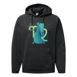 Virgo Zodiac Astrology Performance Fleece Hoodie