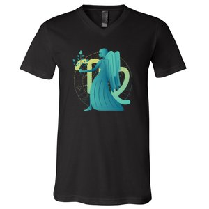 Virgo Zodiac Astrology V-Neck T-Shirt