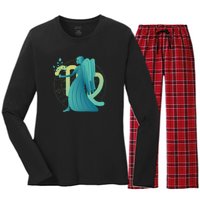 Virgo Zodiac Astrology Women's Long Sleeve Flannel Pajama Set 