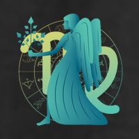 Virgo Zodiac Astrology 25L Jumbo Tote