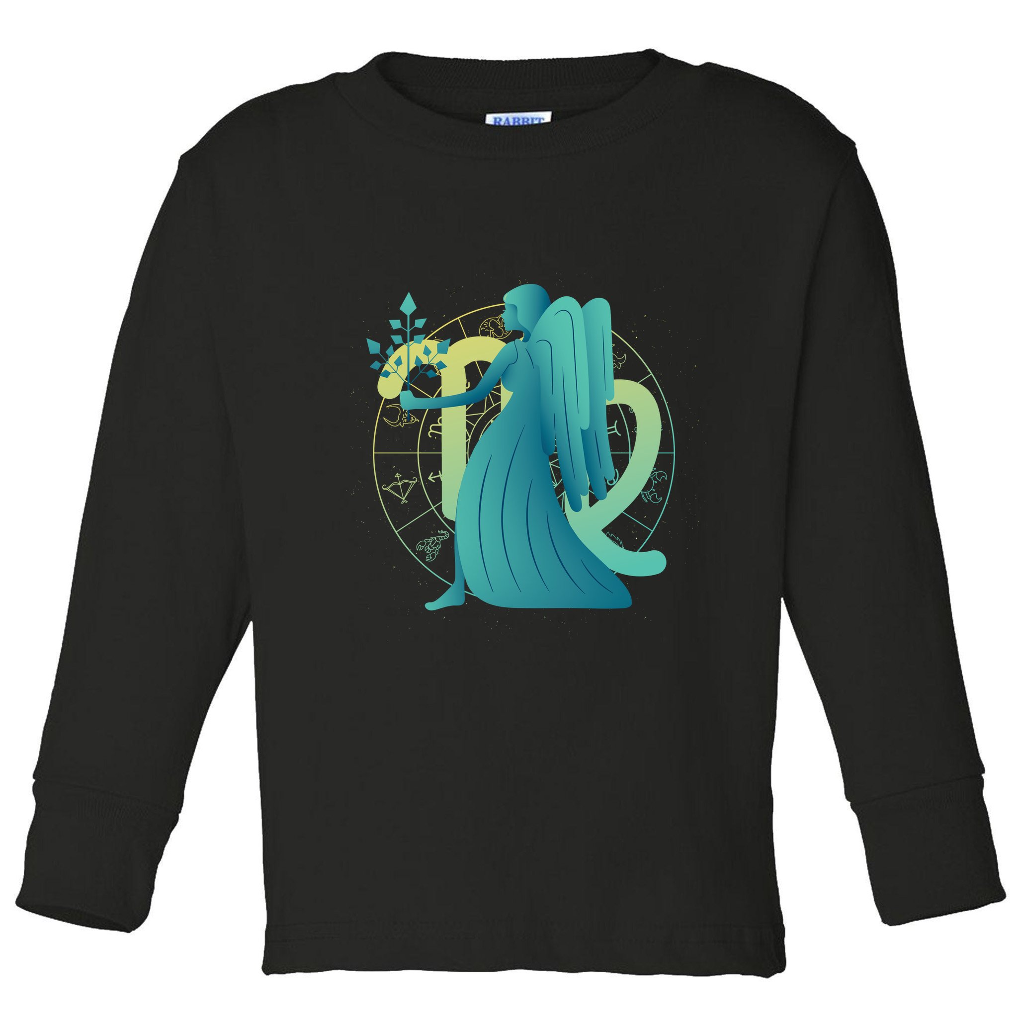 Virgo Zodiac Astrology Toddler Long Sleeve Shirt