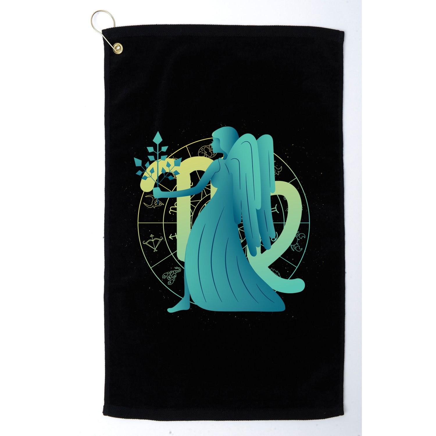 Virgo Zodiac Astrology Golf Towel