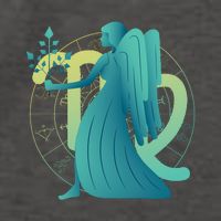 Virgo Zodiac Astrology Vector Backpack