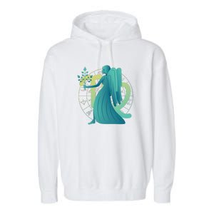 Virgo Zodiac Astrology Garment-Dyed Fleece Hoodie