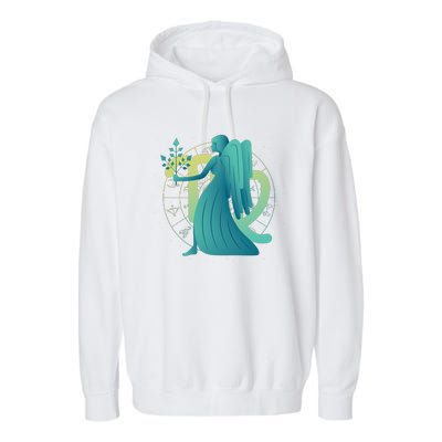 Virgo Zodiac Astrology Garment-Dyed Fleece Hoodie