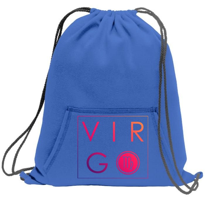 Virgo Zodiac Astrology Gift Sweatshirt Cinch Pack Bag