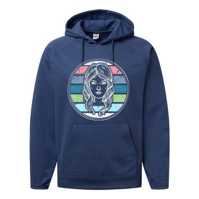 Virgo Zodiac Astrology Horoscope Birthday Cool Gift Performance Fleece Hoodie