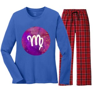 Virgo Zodiac August September Horoscope Birthday Gift Women's Long Sleeve Flannel Pajama Set 