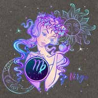 Virgo Zodiac Astrology Gift Cotton Canvas Backpack