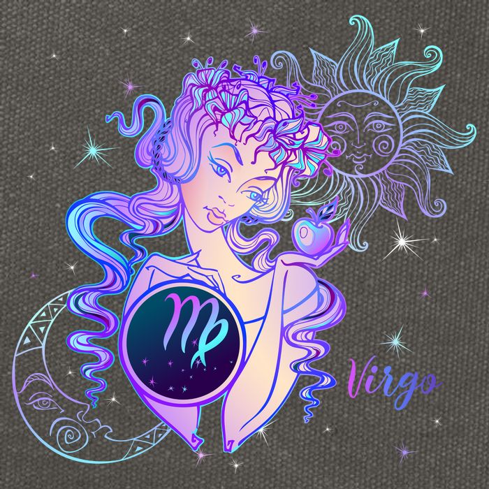 Virgo Zodiac Astrology Gift Cotton Canvas Backpack