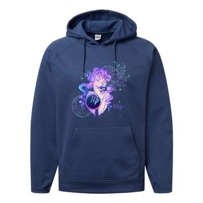 Virgo Zodiac Astrology Gift Performance Fleece Hoodie