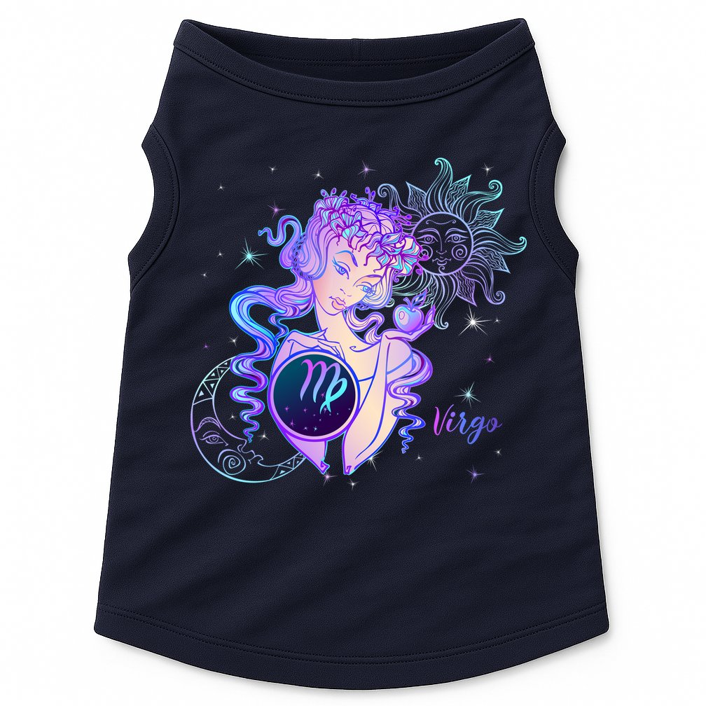 Virgo Zodiac Astrology Gift Doggie Tank