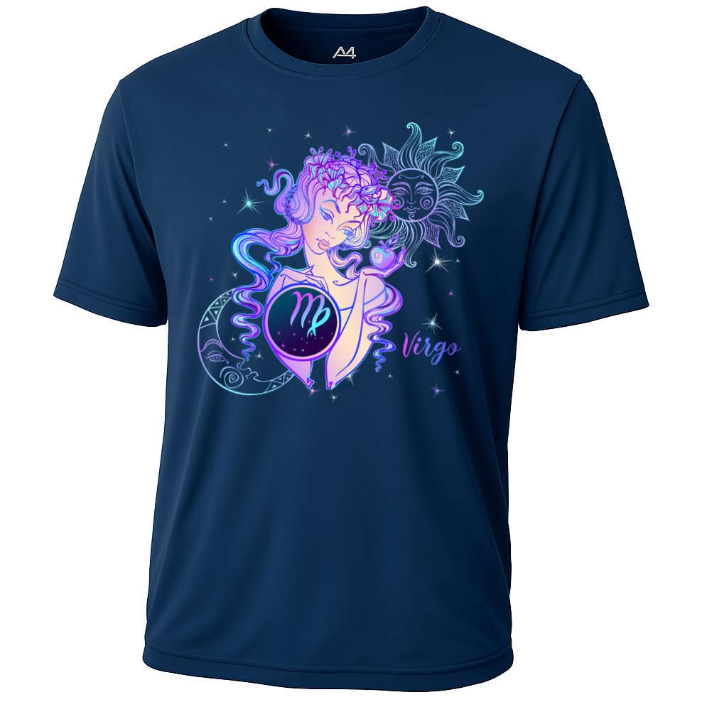 Virgo Zodiac Astrology Gift Cooling Performance Crew T-Shirt