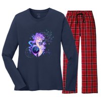 Virgo Zodiac Astrology Gift Women's Long Sleeve Flannel Pajama Set 