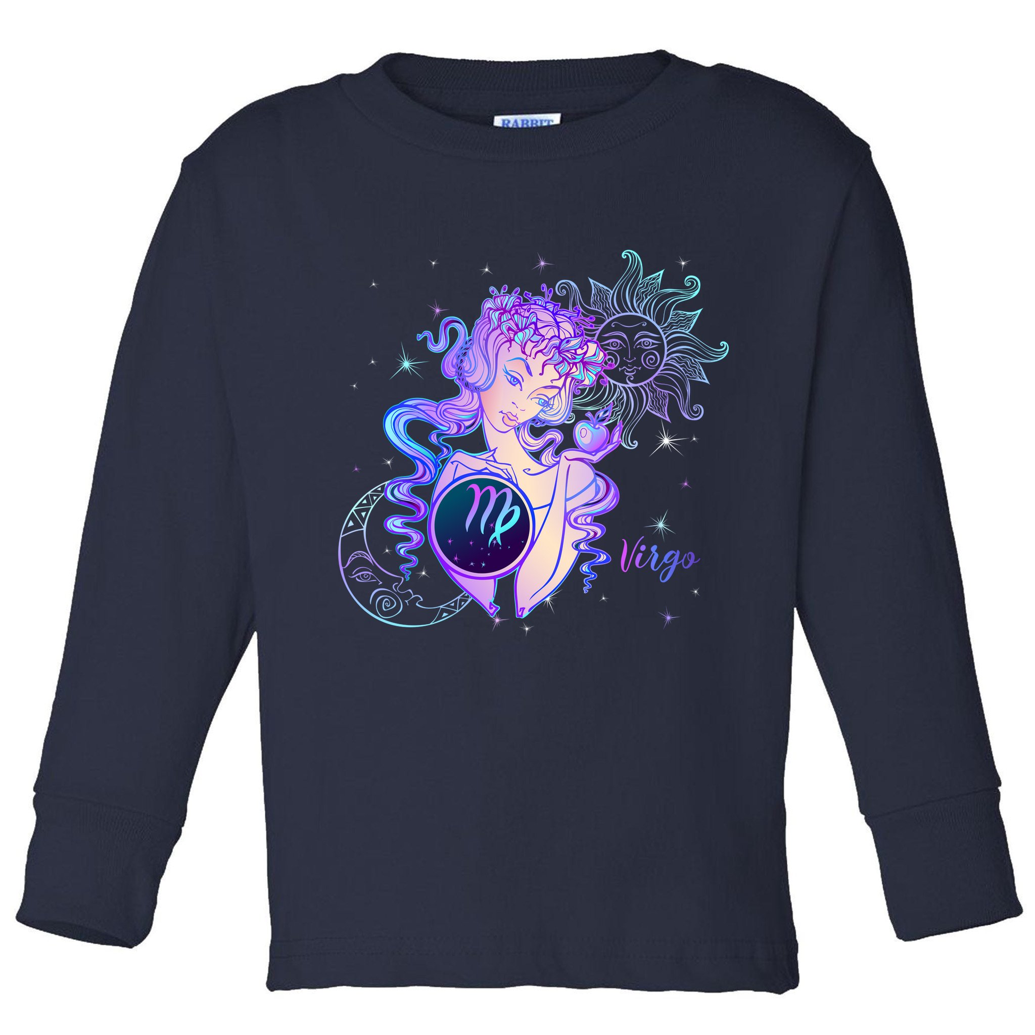 Virgo Zodiac Astrology Gift Toddler Long Sleeve Shirt