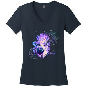 Virgo Zodiac Astrology Gift Women's V-Neck T-Shirt