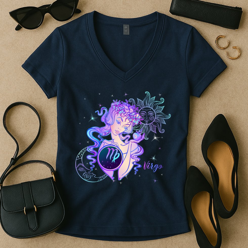 Virgo Zodiac Astrology Gift Women's V-Neck T-Shirt