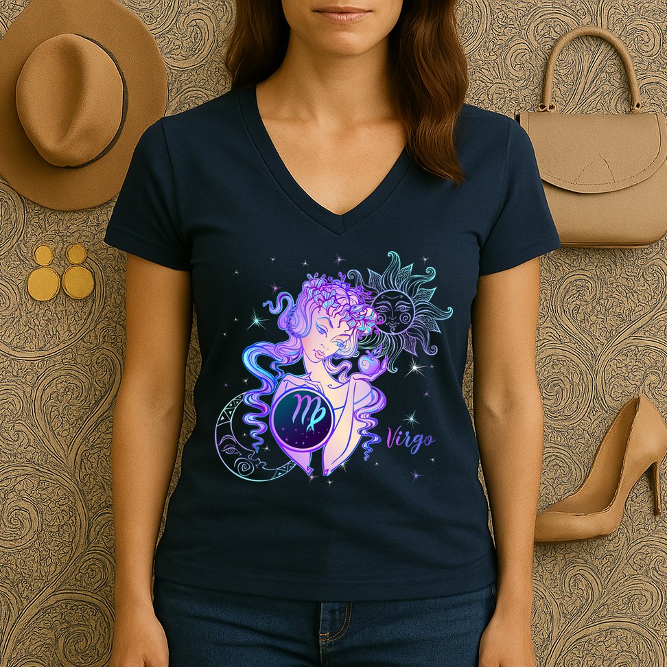 Virgo Zodiac Astrology Gift Women's V-Neck T-Shirt