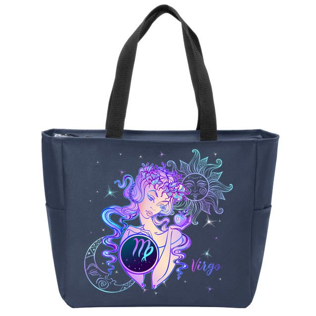 Virgo Zodiac Astrology Gift Zip Tote Bag