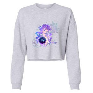 Virgo Zodiac Astrology Gift Cropped Pullover Crew