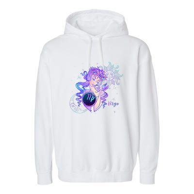 Virgo Zodiac Astrology Gift Garment-Dyed Fleece Hoodie