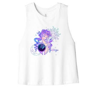 Virgo Zodiac Astrology Gift Women's Racerback Cropped Tank