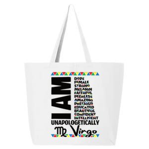 Virgo Zodiac Birthday Black Pride Unapologetically Gift 25L Jumbo Tote