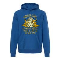 Virgo Zodiac Birthday Born September Sunflower Meaningful Gift Premium Hoodie