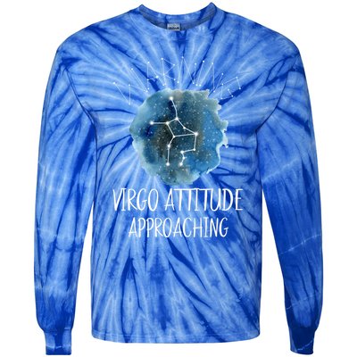 Virgo Zodiac Constellation Aesthetic Virgo Stuff Gift Tie-Dye Long Sleeve Shirt