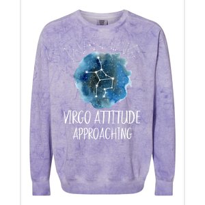 Virgo Zodiac Constellation Aesthetic Virgo Stuff Gift Colorblast Crewneck Sweatshirt