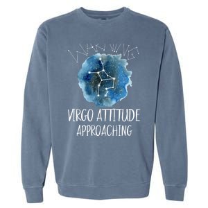 Virgo Zodiac Constellation Aesthetic Virgo Stuff Gift Garment-Dyed Sweatshirt