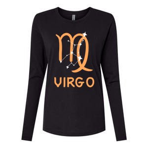 Virgo Zodiac Constellation Virgo Symbol Gift Womens Cotton Relaxed Long Sleeve T-Shirt