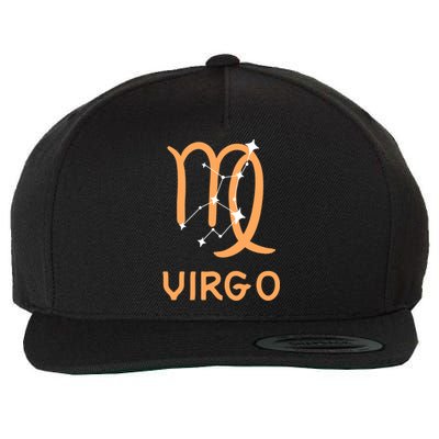 Virgo Zodiac Constellation Virgo Symbol Gift Wool Snapback Cap