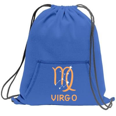 Virgo Zodiac Constellation Virgo Symbol Gift Sweatshirt Cinch Pack Bag