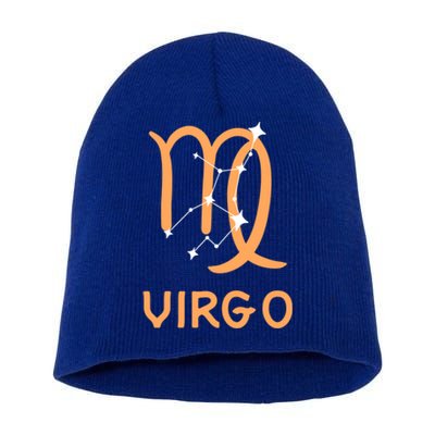 Virgo Zodiac Constellation Virgo Symbol Gift Short Acrylic Beanie