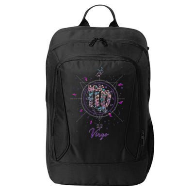 Virgo Zodiac Design 90s Style Floral Cool Gift City Backpack