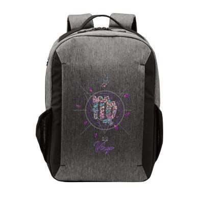 Virgo Zodiac Design 90s Style Floral Cool Gift Vector Backpack