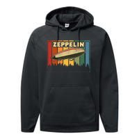 Vintage Zeppelin First Name Airship Performance Fleece Hoodie