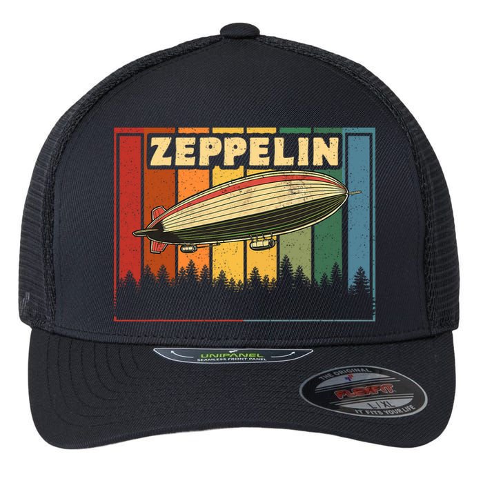 Vintage Zeppelin First Name Airship Flexfit Unipanel Trucker Cap