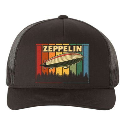 Vintage Zeppelin First Name Airship Yupoong Adult 5-Panel Trucker Hat