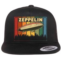 Vintage Zeppelin First Name Airship Flat Bill Trucker Hat