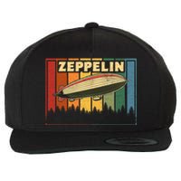 Vintage Zeppelin First Name Airship Wool Snapback Cap