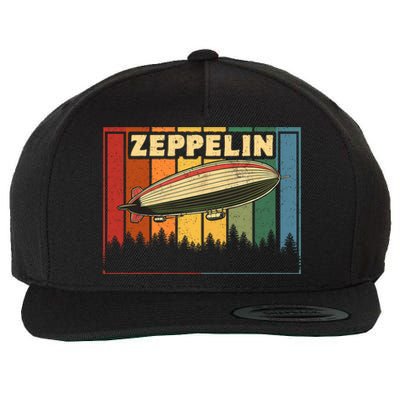 Vintage Zeppelin First Name Airship Wool Snapback Cap