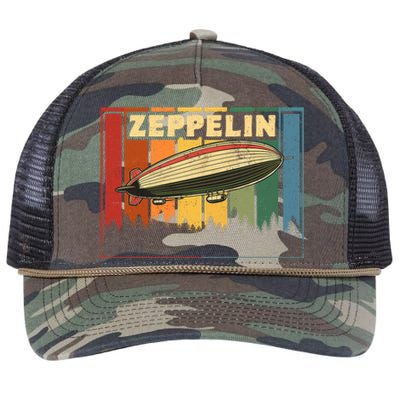 Vintage Zeppelin First Name Airship Retro Rope Trucker Hat Cap