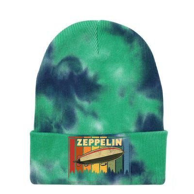 Vintage Zeppelin First Name Airship Tie Dye 12in Knit Beanie