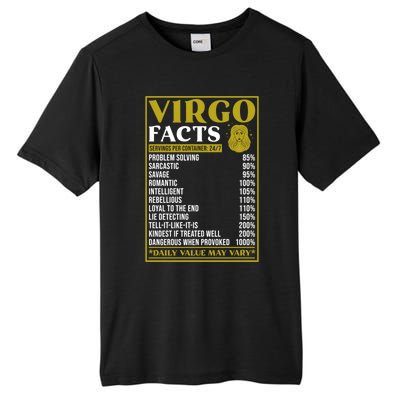 Virgo Zodiac Facts Design Zodiac Facts Funny Virgo Great Gift Tall Fusion ChromaSoft Performance T-Shirt