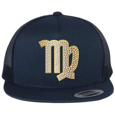 Virgo Zodiac Great Gift Flat Bill Trucker Hat